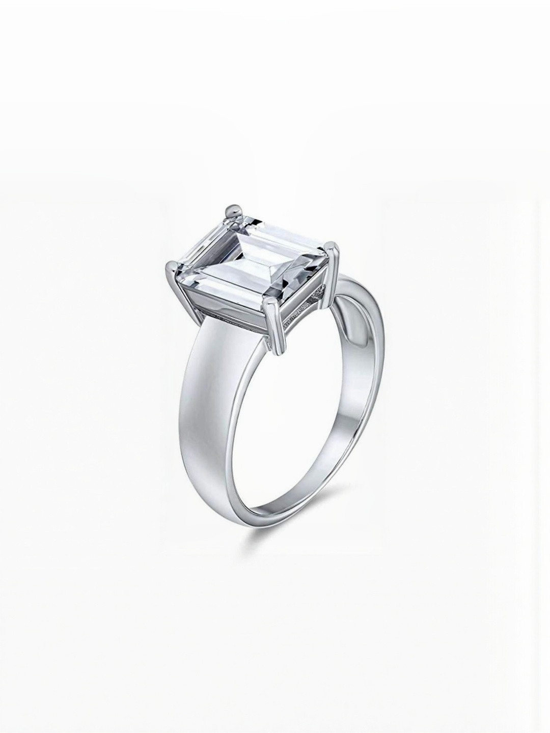 elitemart Unisex Brass Chopra Gems Zircon Finger Ring