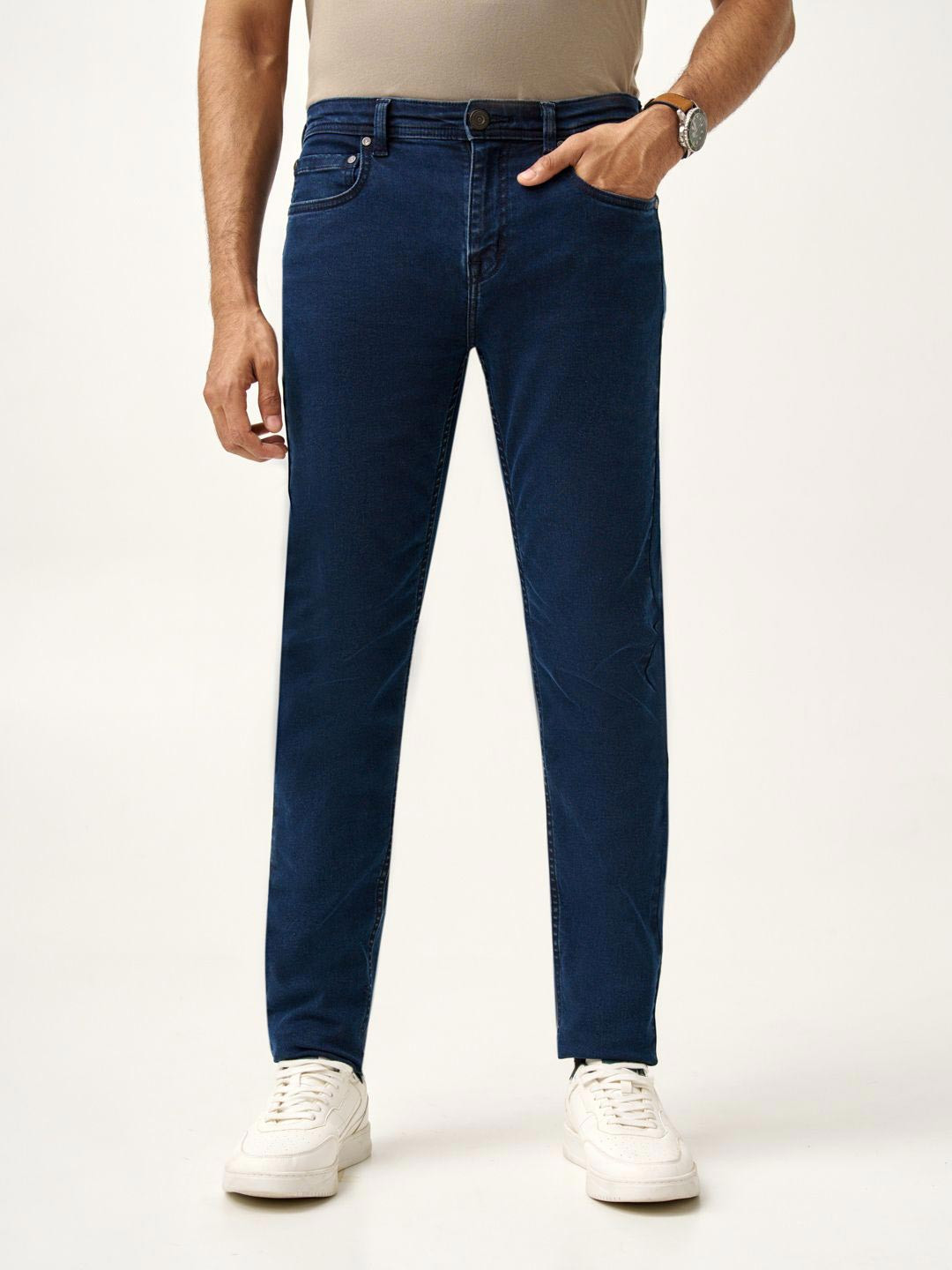 The Pant Project Men Indigo Blue Slim Fit Stretchable Cotton Jeans