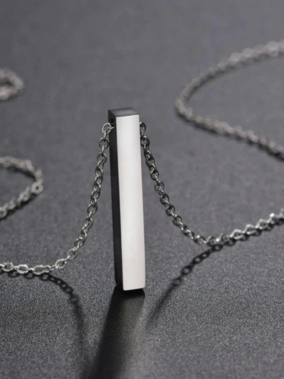 V FASHION JEWELLERY Men Stainless Steel Silver-Plated Minimal Chain