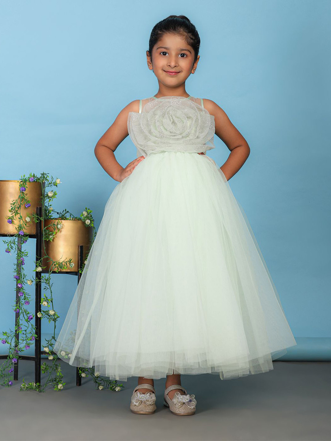Toy Balloon kids Girls Fit & Flare Tulle Dress