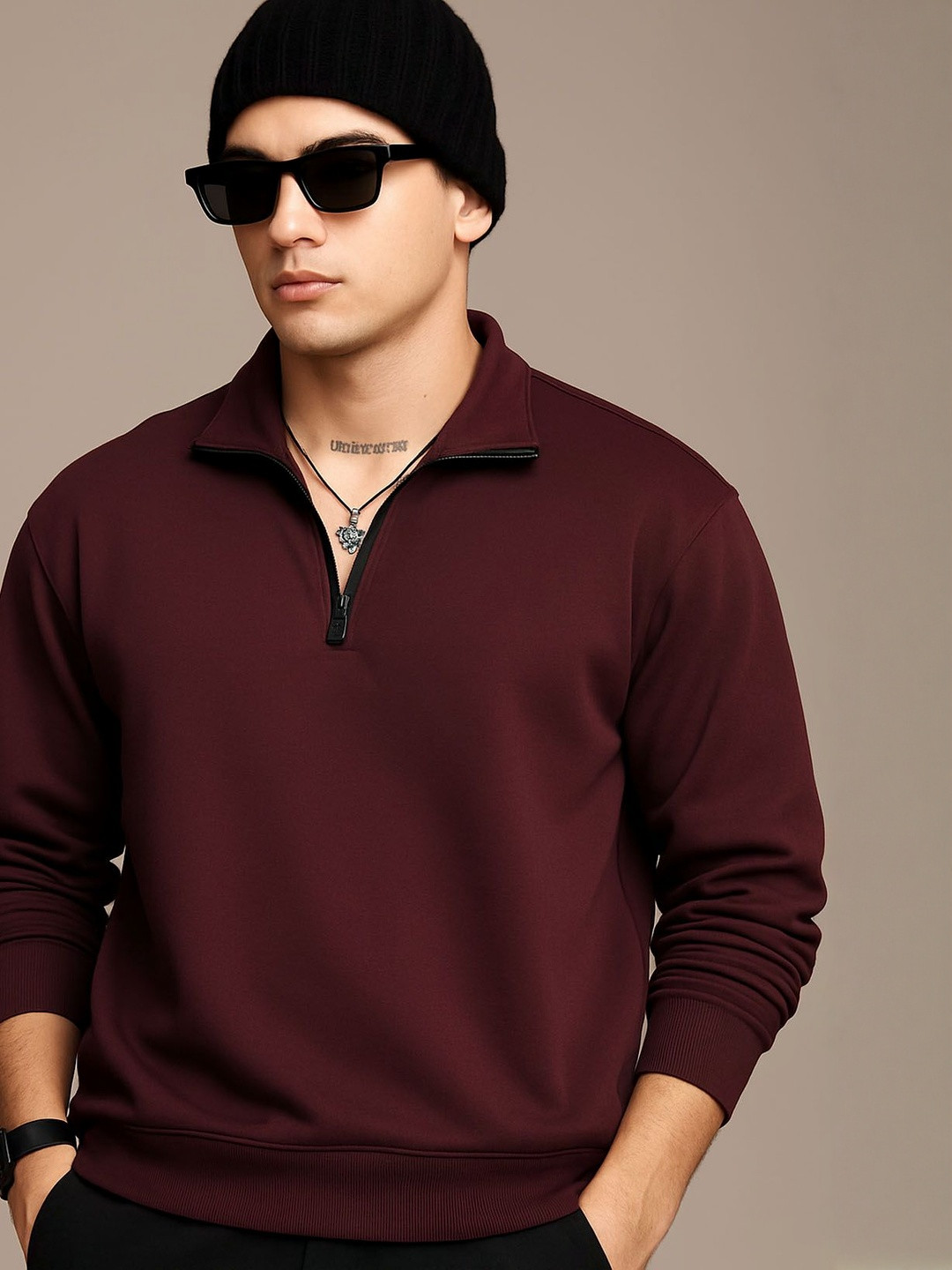 SZN Men Sweatshirt With Zipper
