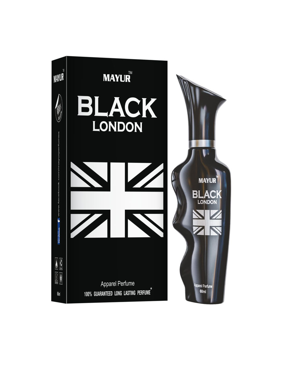 Mayur Black London Long Lasting Perfume - 50 ml
