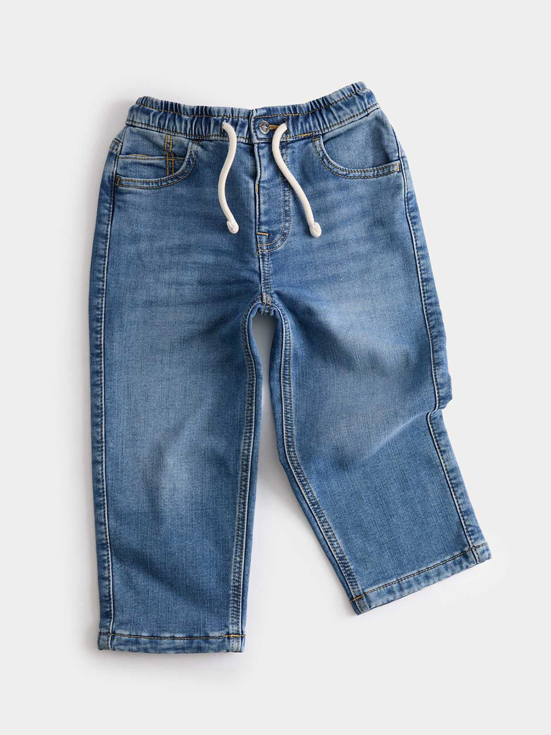 Marks & Spencer Boys Comfort Waist Straight Leg Light Fade Jeans