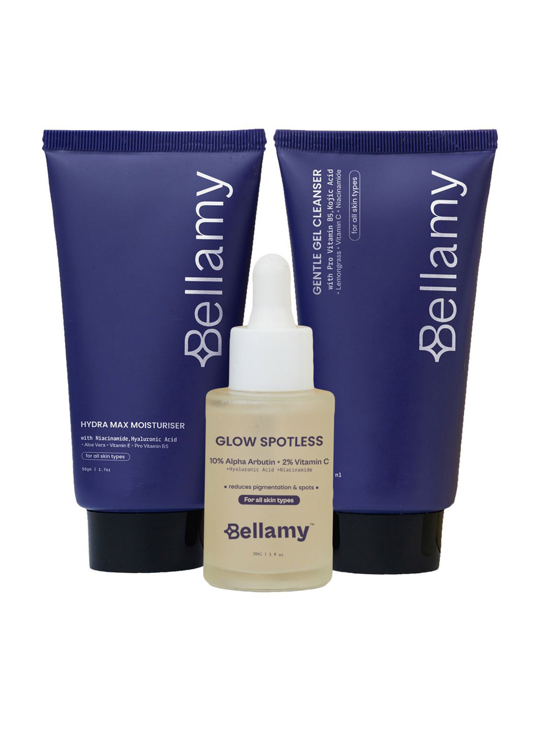 BELLAMY Set Of 3 Cleanser -  70ml & Radiance Rescue Serum - 30 ml With Moisturiser - 50 g