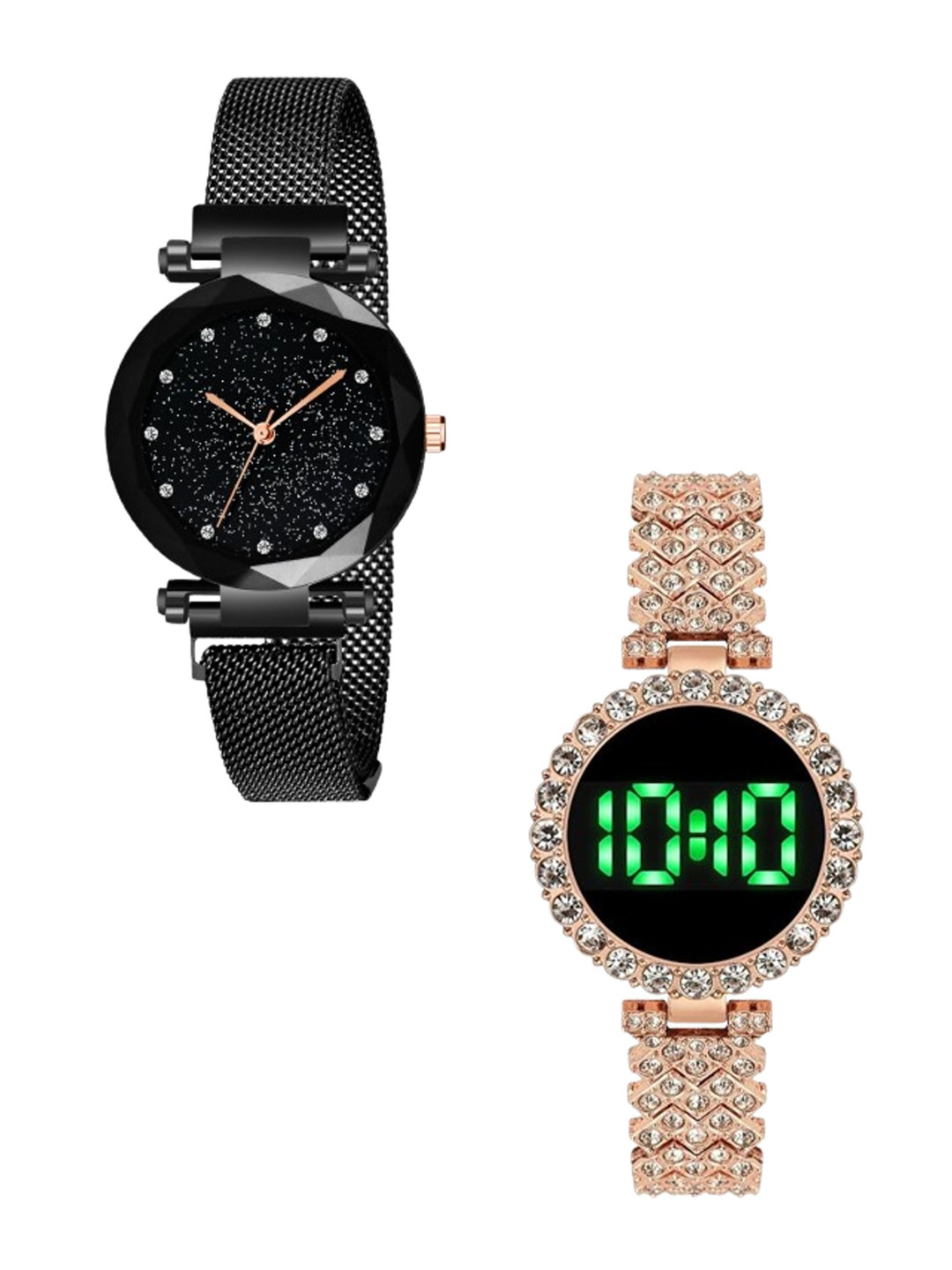 THE SHOPOHOLIC Girls Set Of 2 Digital Watch B12-TR