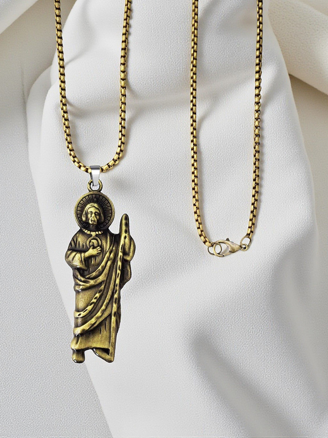 THE MEN GIFT NA Saint Jude Pendant With Chain