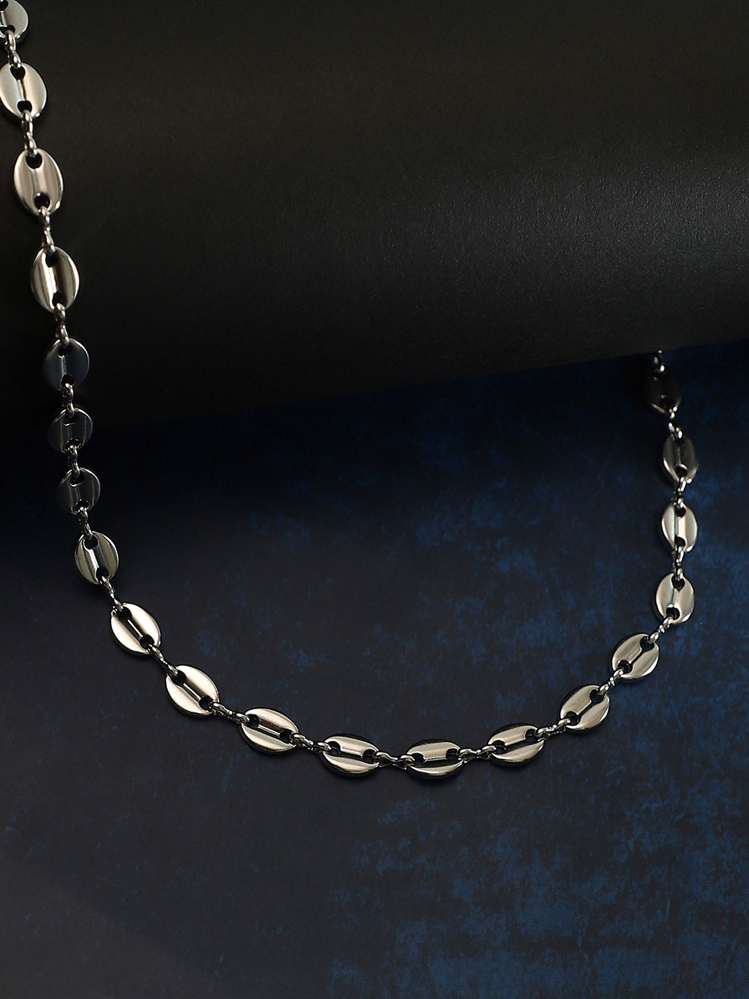 SOHI Silver-Plated The Dainty Coffee-Bean Collar Necklace