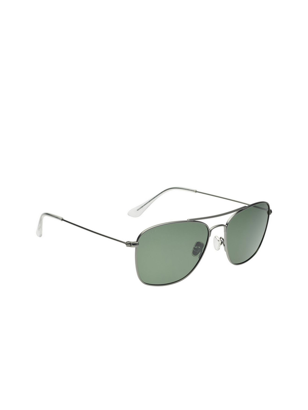 SCOTT Men Green Lens & Silver-Toned Round Sunglasses with Scott 3196PL Andrey C2 S