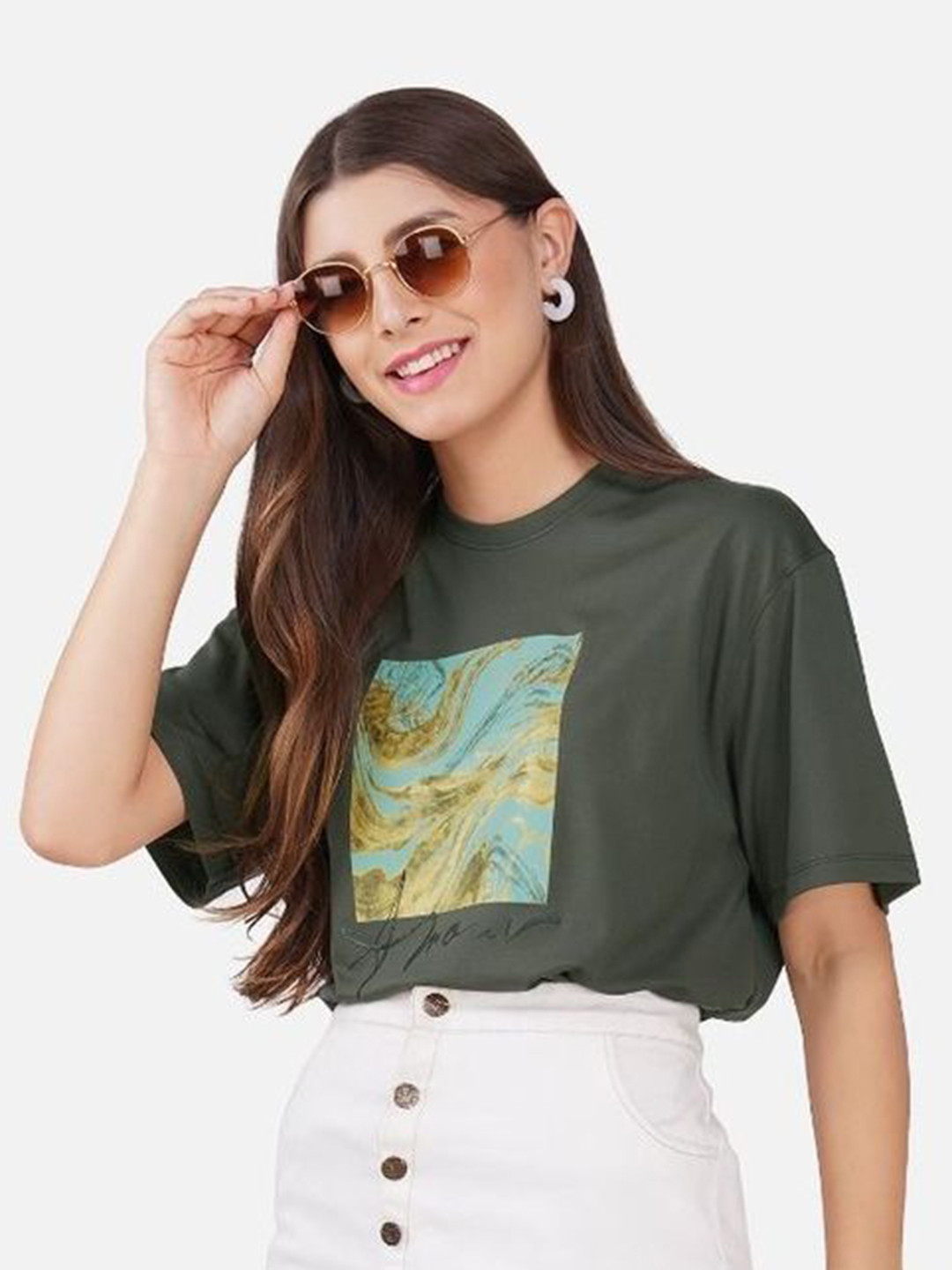 ClothCraftersCo Graphic Printed Short Sleeves Cotton T-shirt