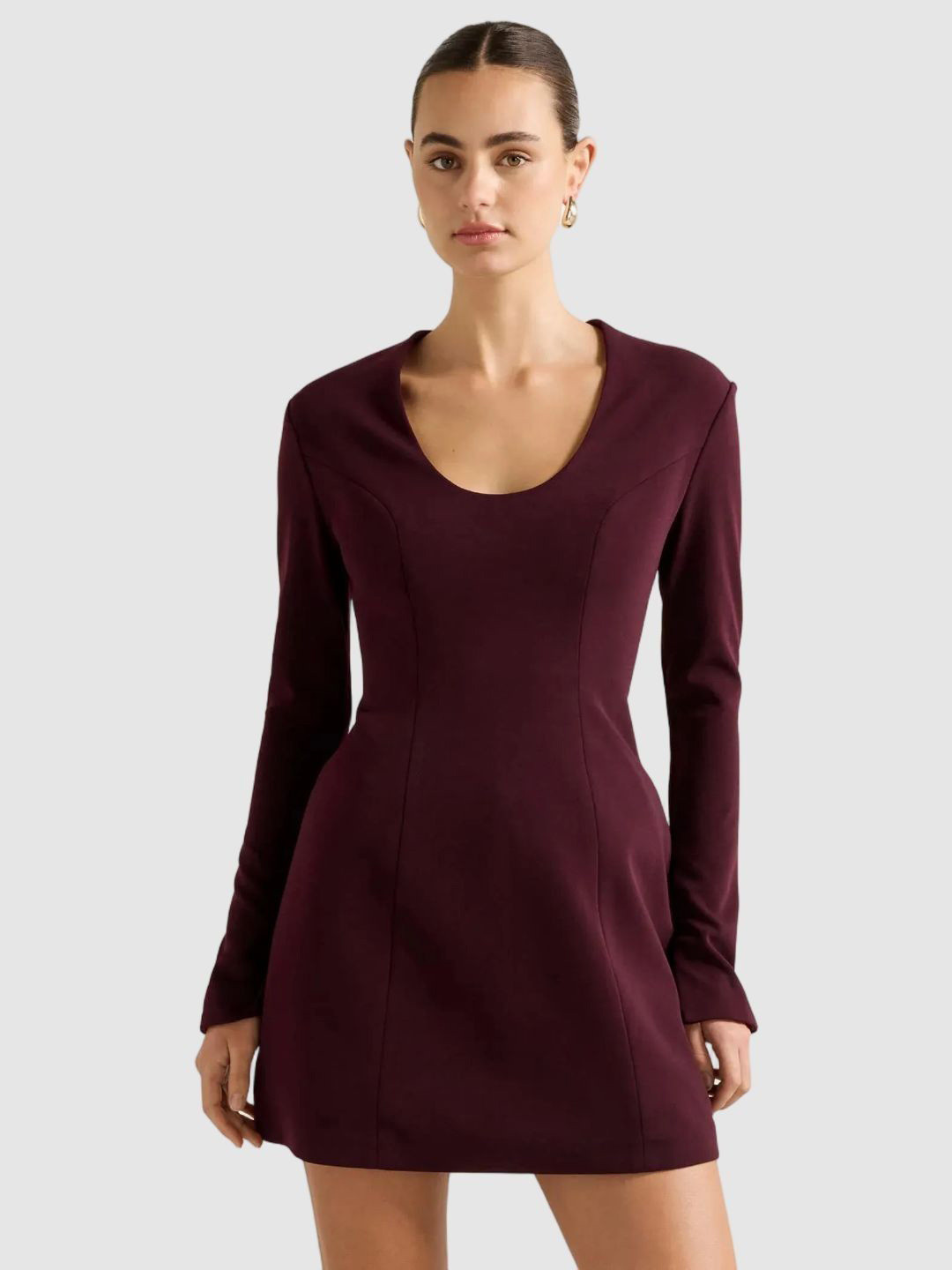 Forever New Women Solid Fit & Flare Mini Dress