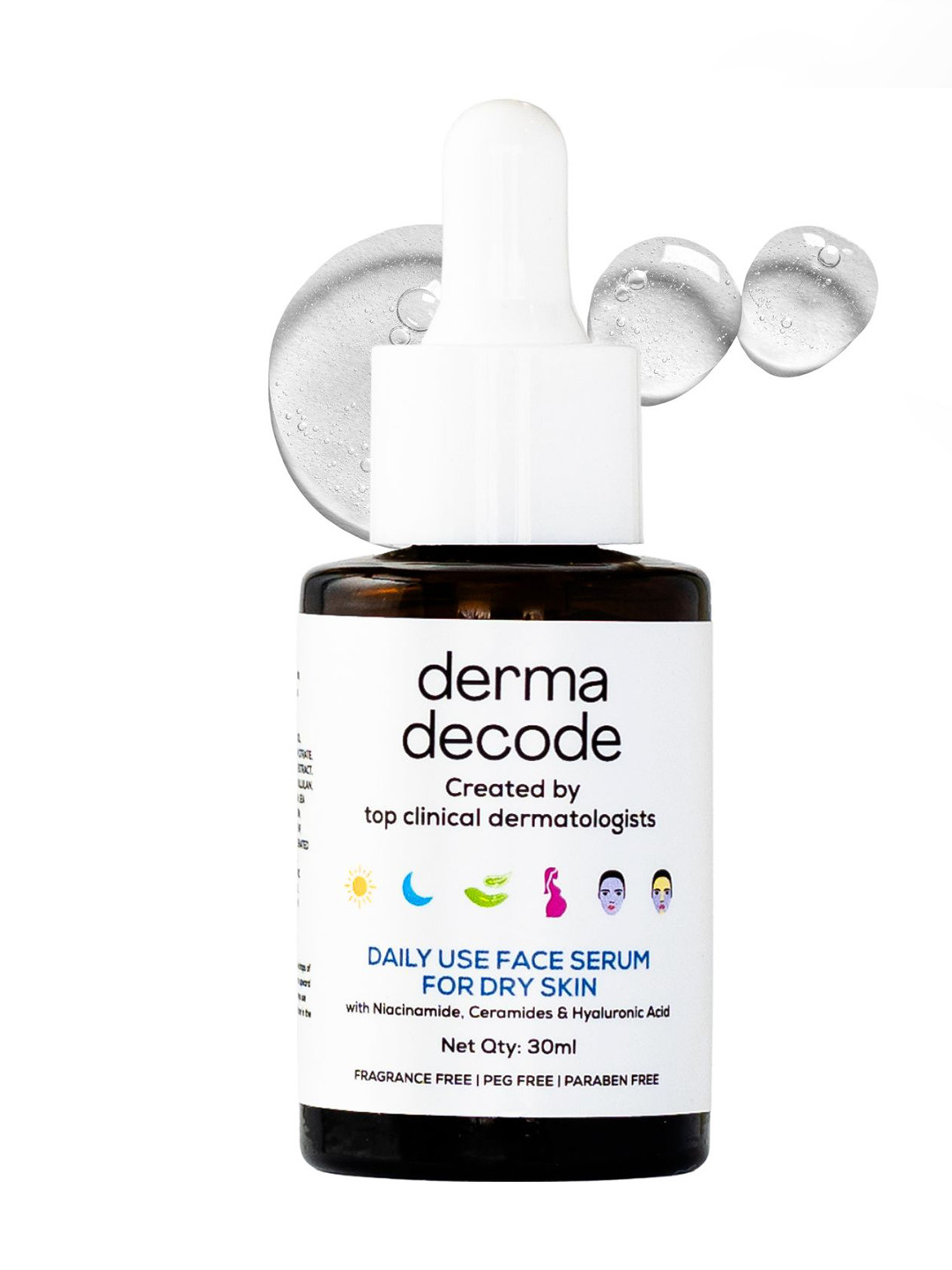 derma decode Hydrating Face Serum for Dry Skin- 30ML