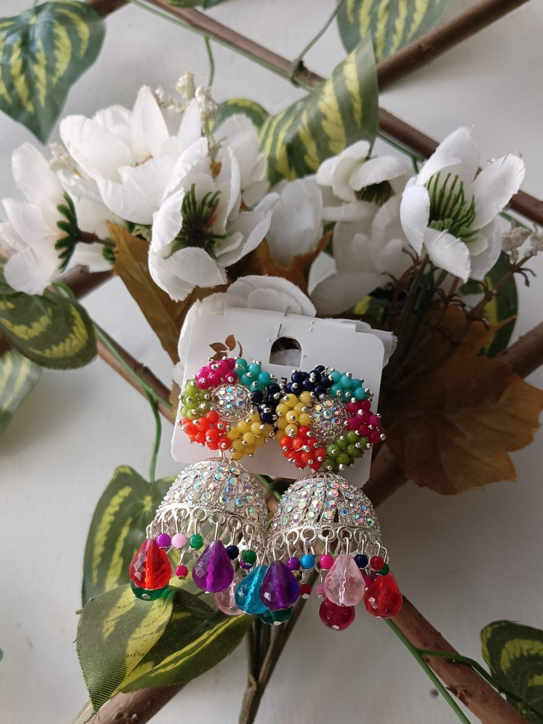 STING BEE  Alloy Artificial Stones Jhumkas