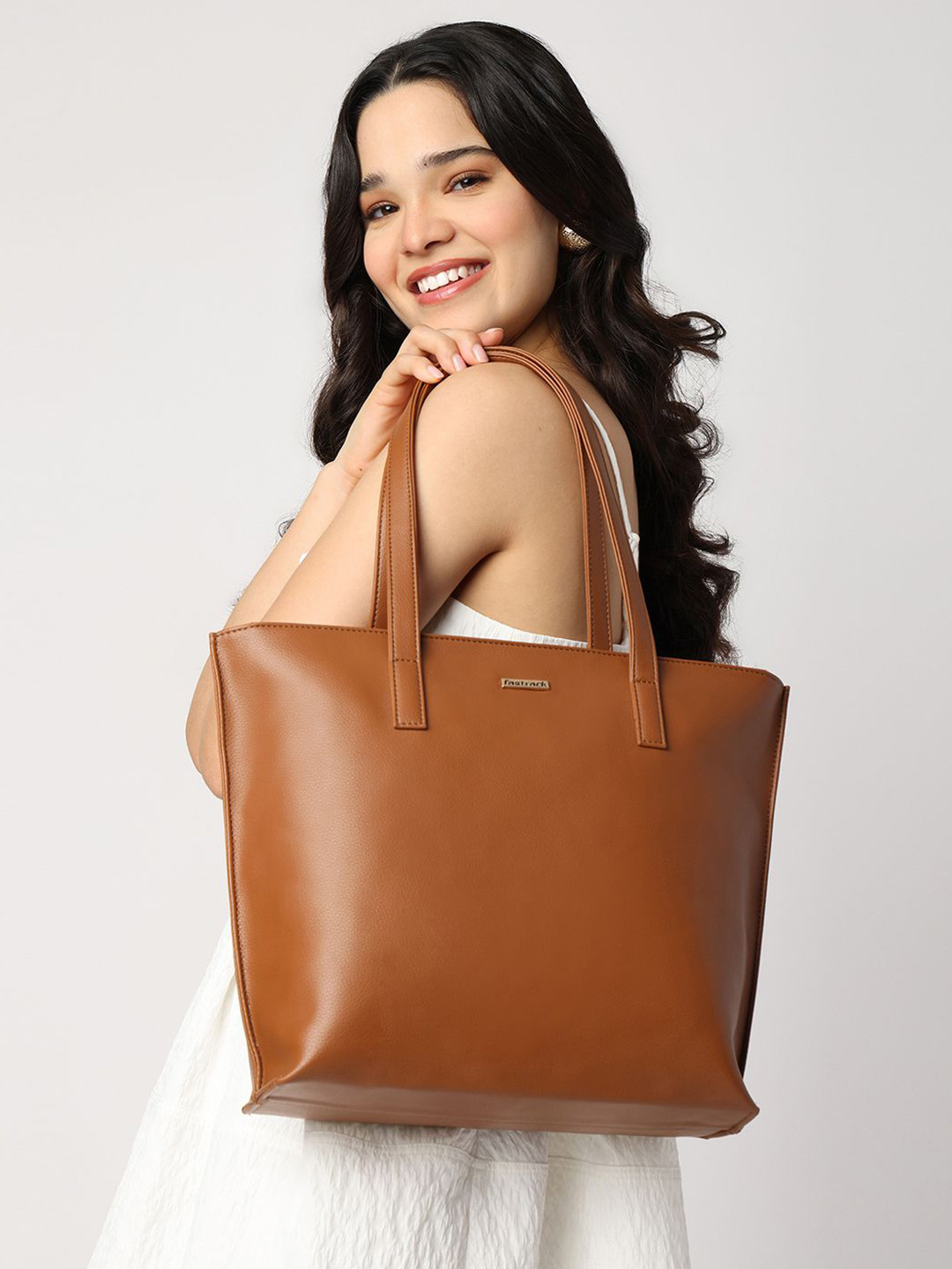 Fastrack Tan Laptop Carrycore Tote Bag