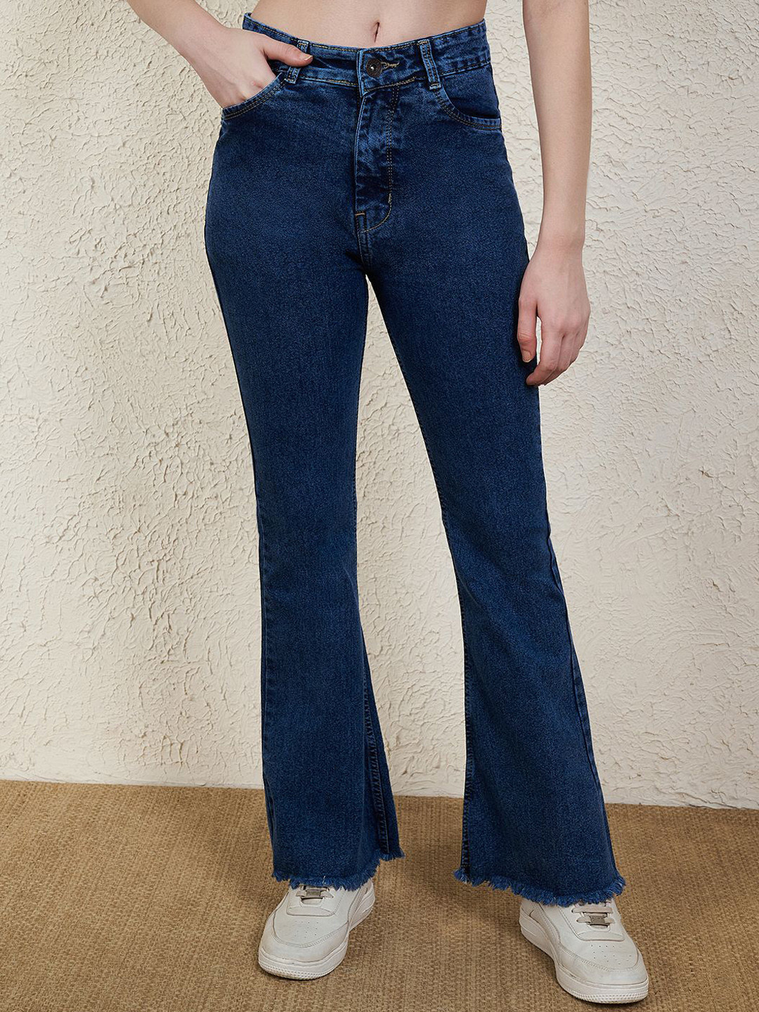 R.Code by The Roadster Life Co. Women Frisky Bootcut Mid-Rise Stretchable Jeans