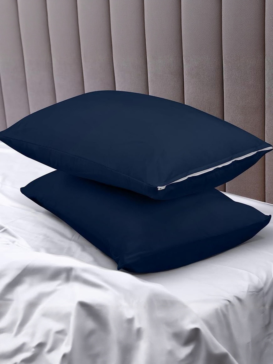 AG's Active Unisex Set Of 2 Cotton Filled Zipper Standard Size Pillow Protector