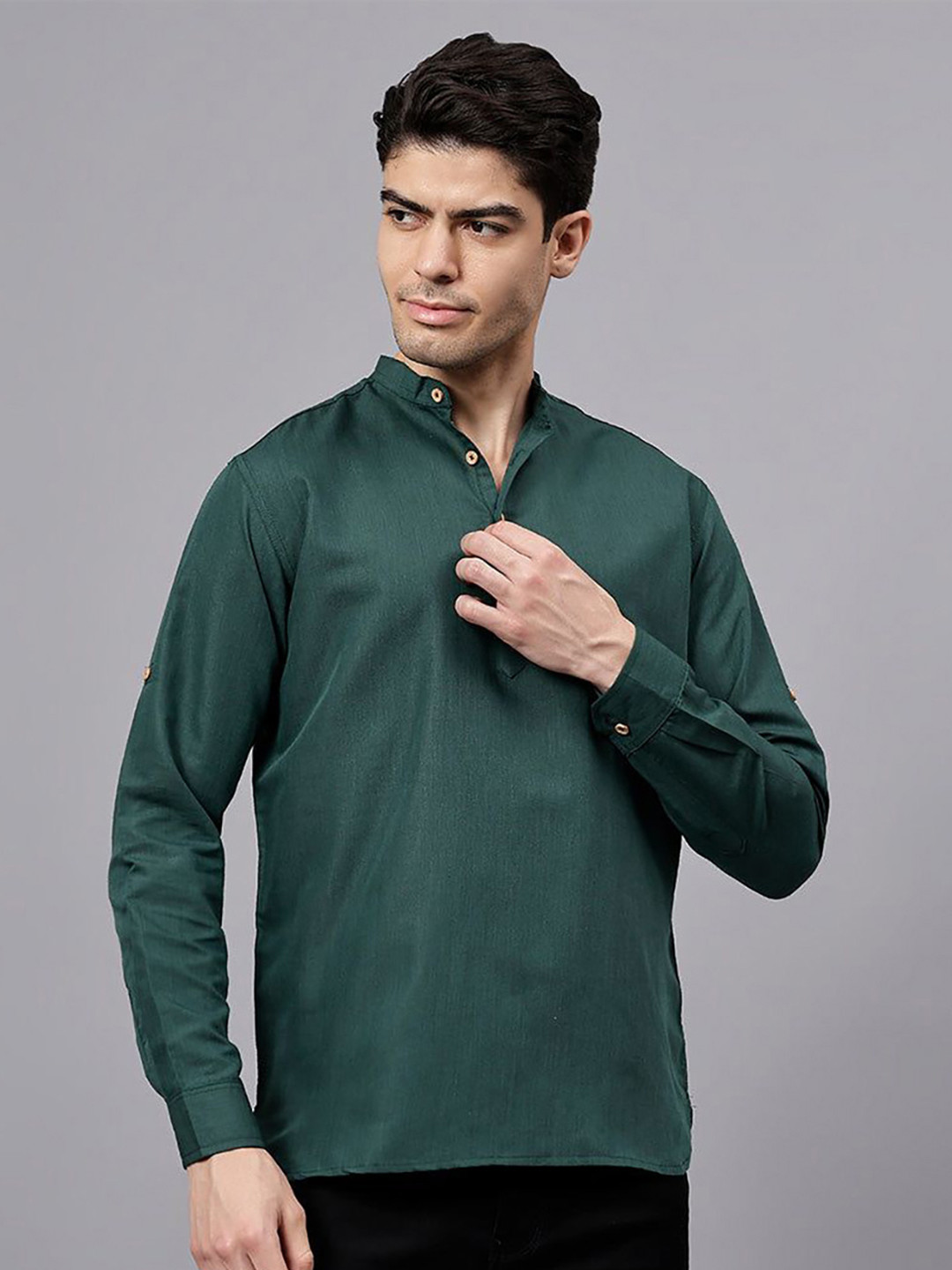 Sumit online Men Solid Daily Cotton Straight Kurta