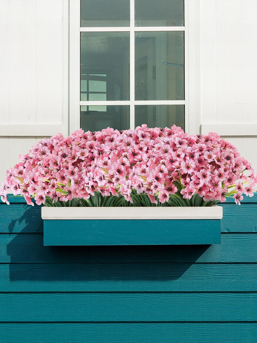 Dekorly Pink Plastic  Artificial Flowers & Plants Without Pot