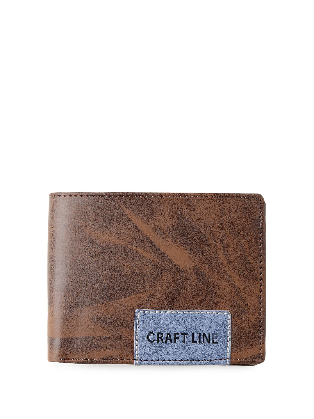 CRAFT LINE Men Abstract Textured Two Fold Wallet