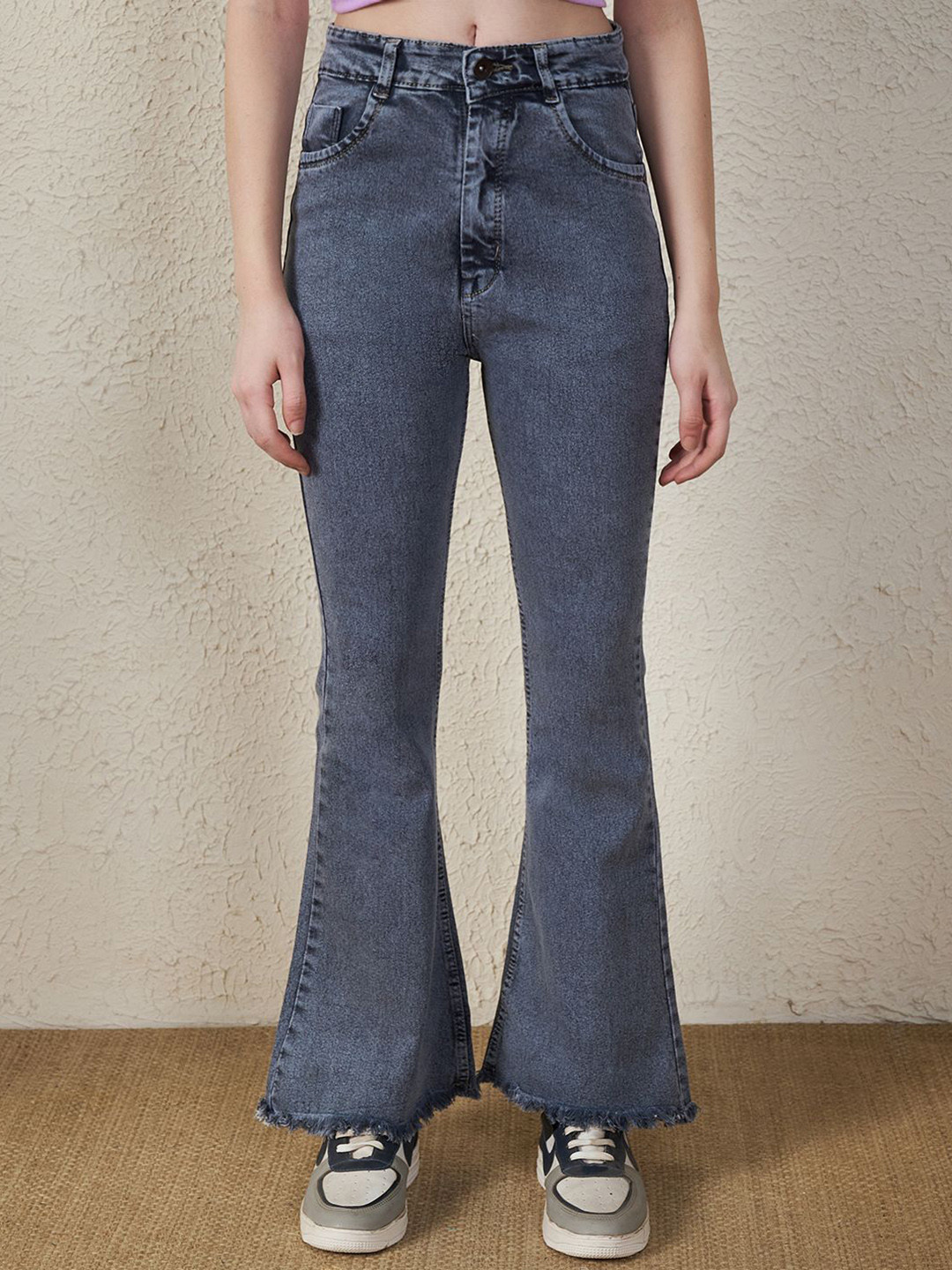 R.Code by The Roadster Life Co. Women Frisky Bootcut High-Rise Light Fade Jeans