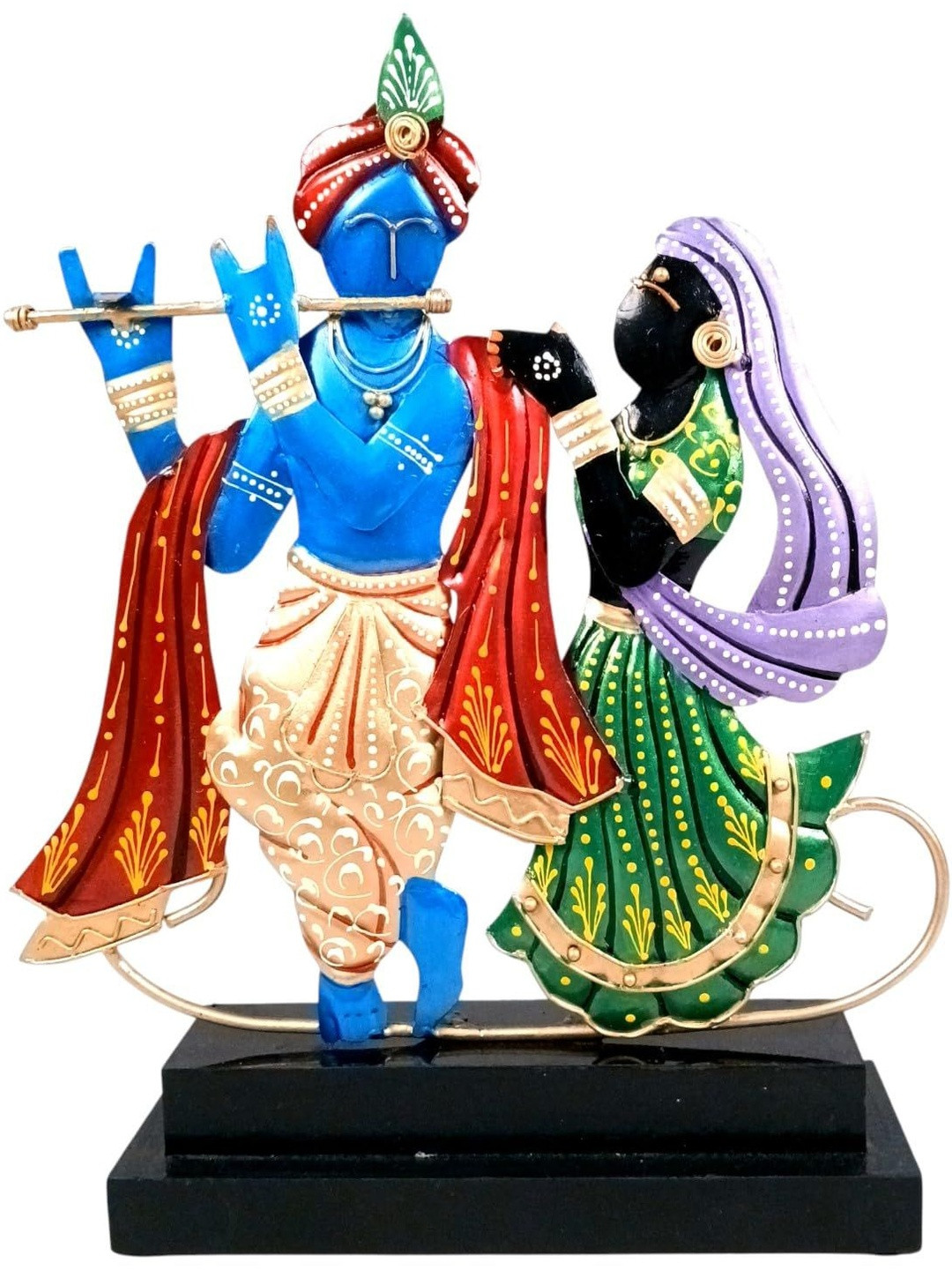 apka mart Multicoloured Lord Radha Krishna Religious Idol Showpiece
