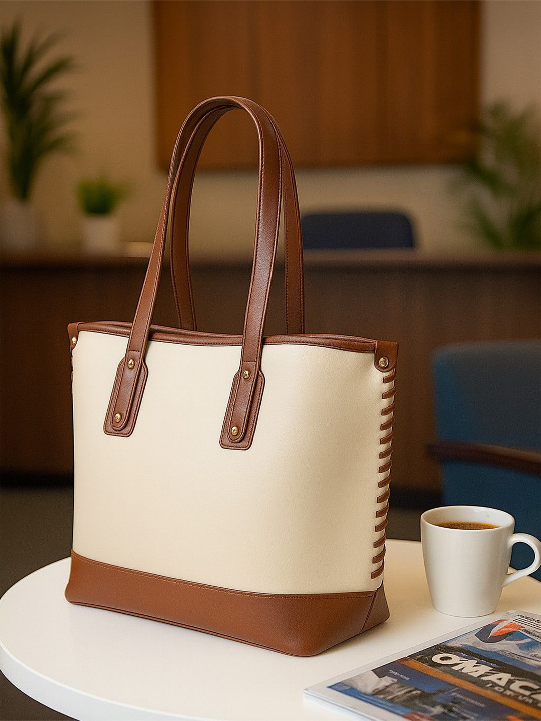 ALL ABOUT HER Half Moon Tote Bag