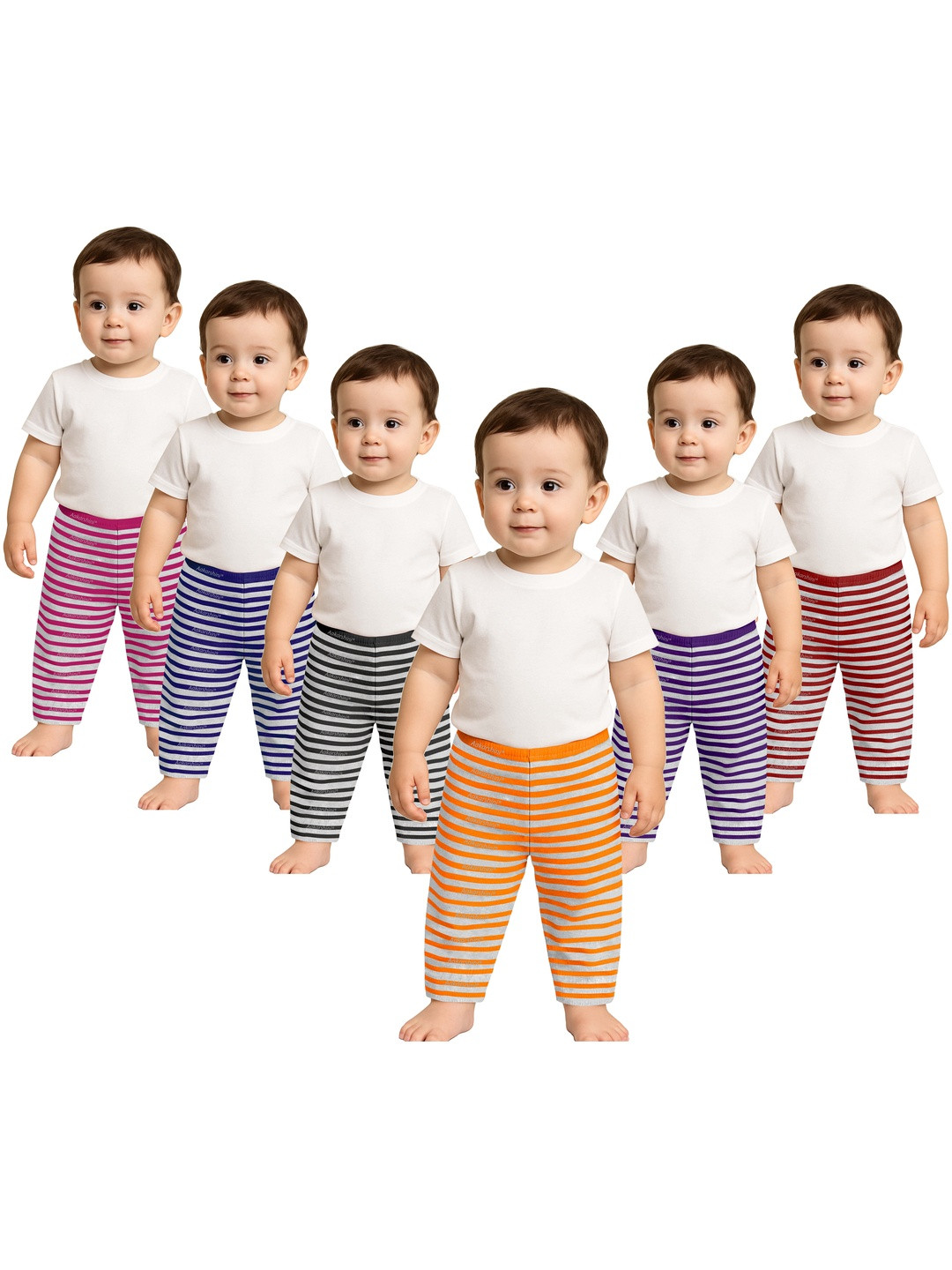 Aakarshini Kids Pack Of 6 Woolen Pyjama