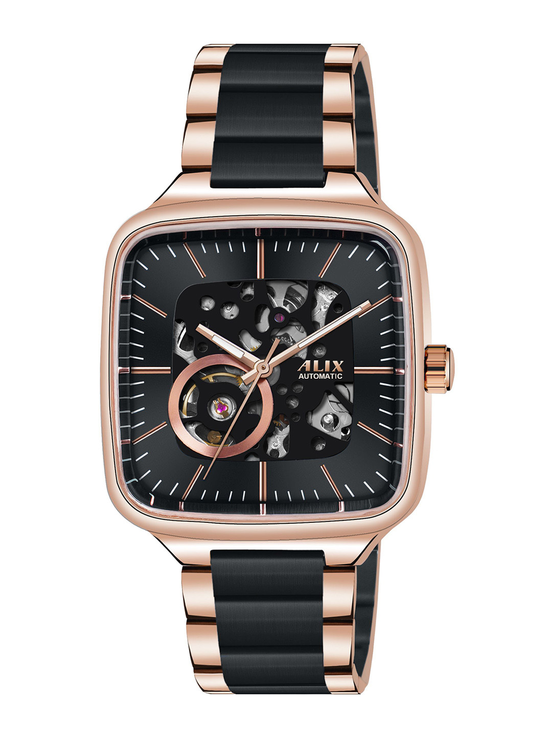 ALIX Men Stainless Steel Straps Analogue Automatic Watch AL2914_RGB