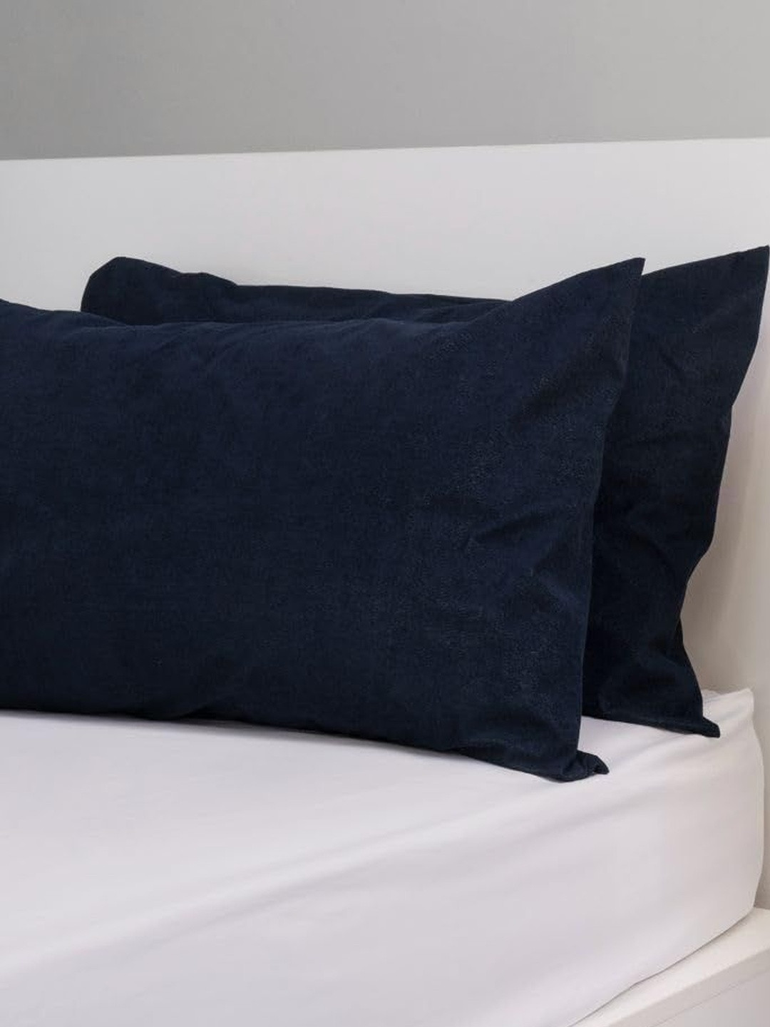 AG's Active Pack of 2 Blue Cotton Filled Zipper Standard Size Pillow Protector