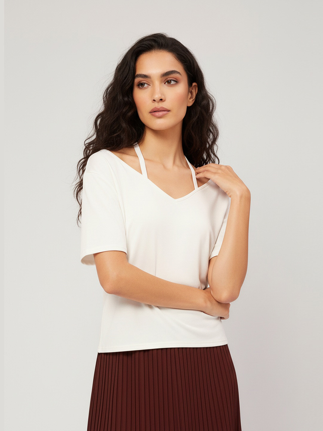 DressBerry Summer Staple Halter Neck Top