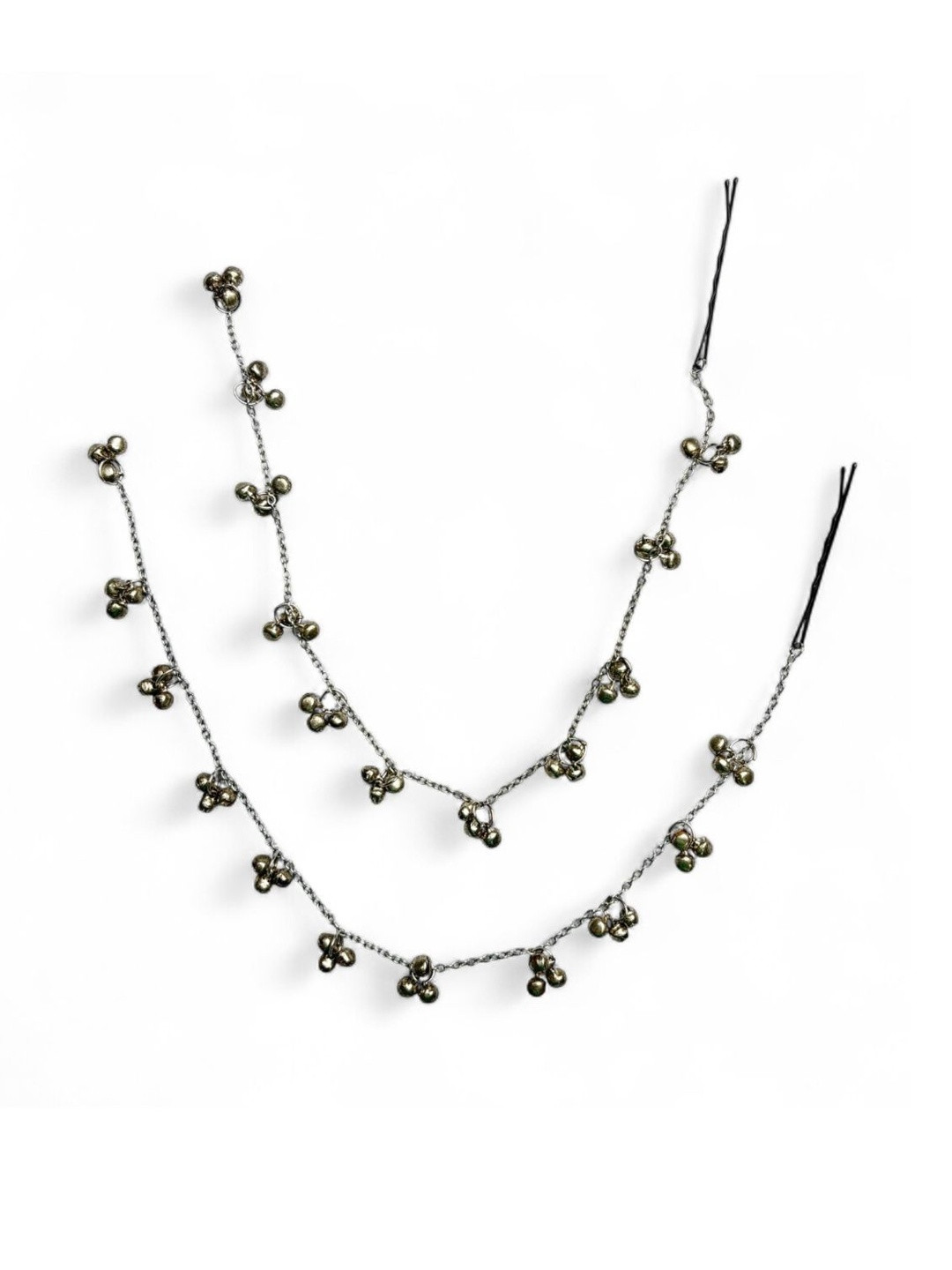 Arendelle Ghungroo Oxidised Spherical Ear Chain