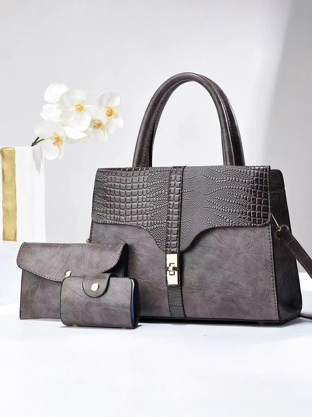 StyleCast Women Structured Handheld Bag With A Wallet