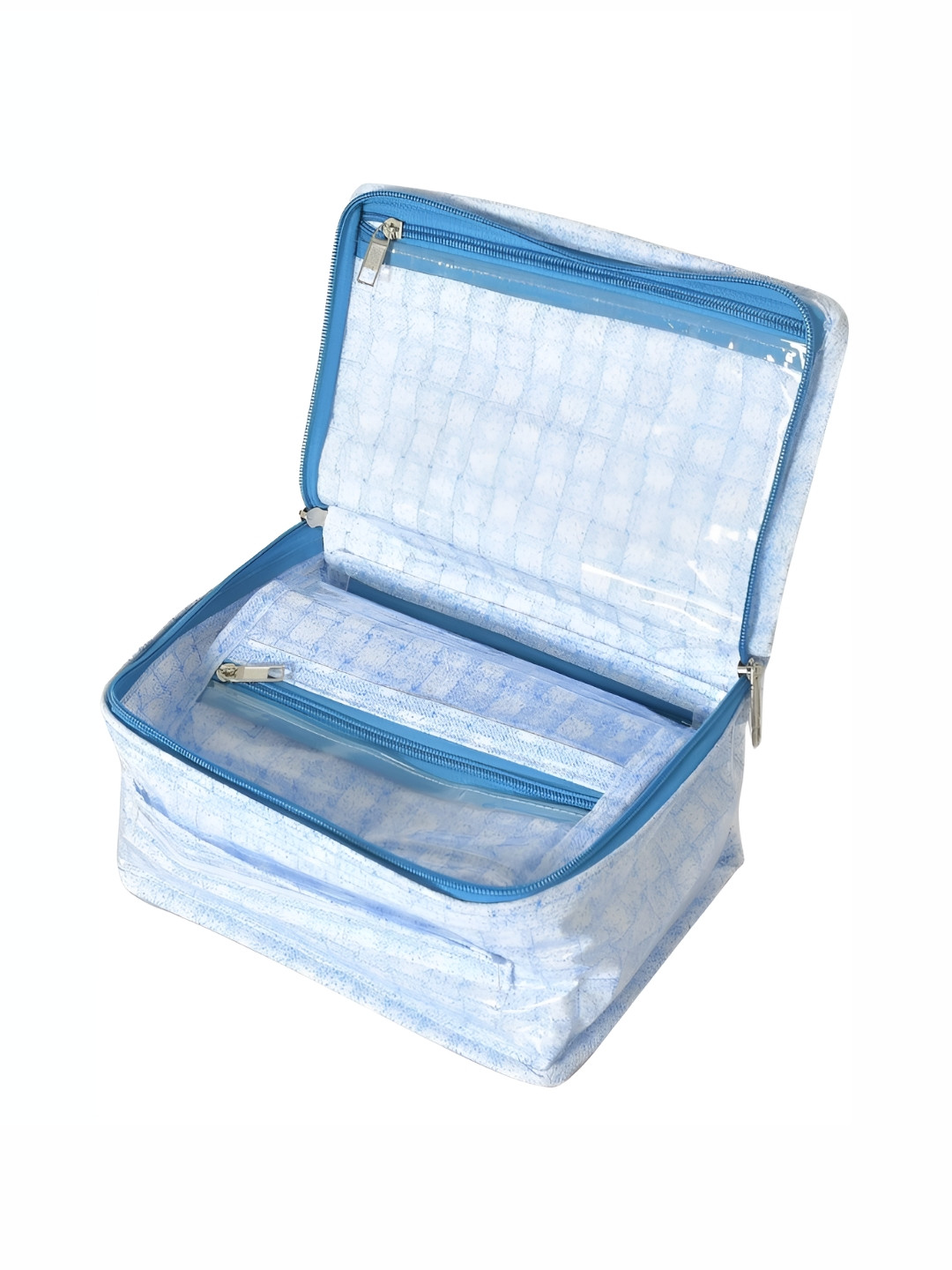 DECOM INDUSTRIES Blue Pocker Folder Pouch Jewellery Organiser
