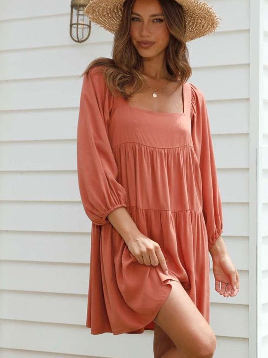 LULU & SKY Women Tiered Mini A-line Dress