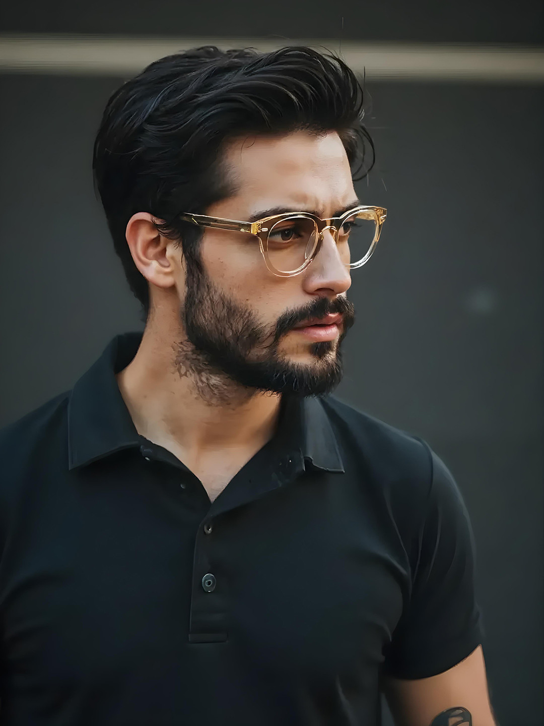 Ted Smith Unisex Brown Round Premium Acetate Frames