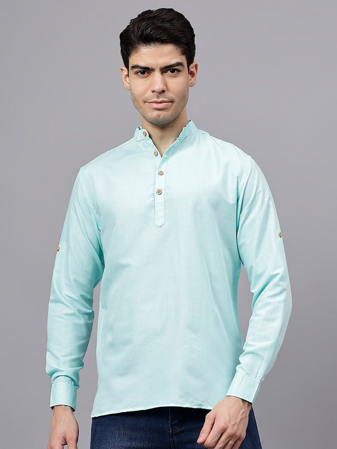 DEVA Traditional Men Solid Regular Full Sleeve Kurta