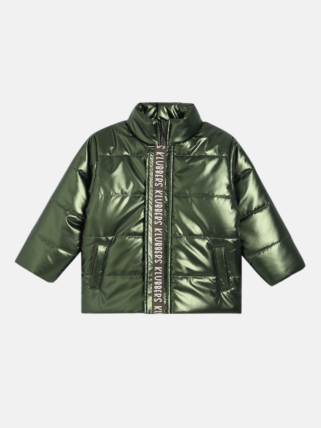 MINI KLUB Boys Mandarin Collar Solid Padded Jacket