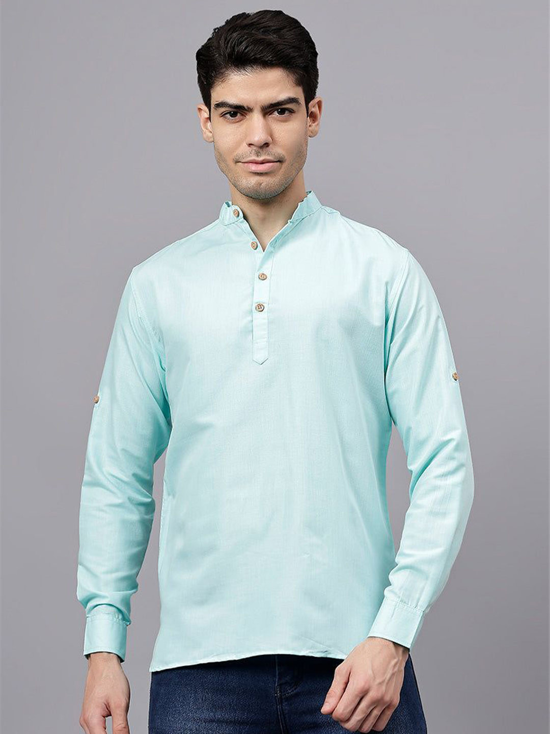 Sumit online Men Solid Daily Cotton Straight Kurta