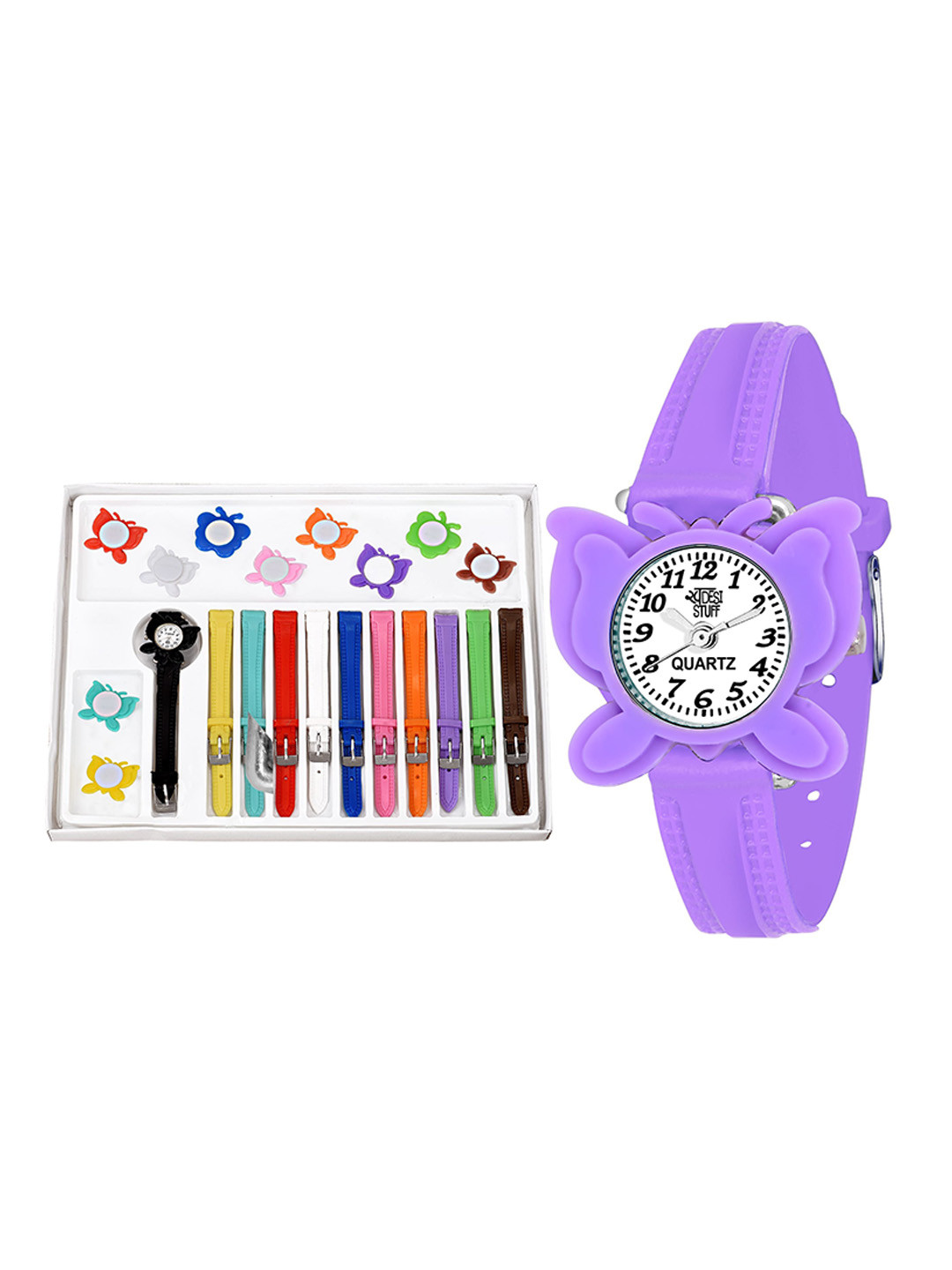 SWADESI STUFF Kids Dial & Straps Analogue Watch 11 BELT BUTTERFLY 8181