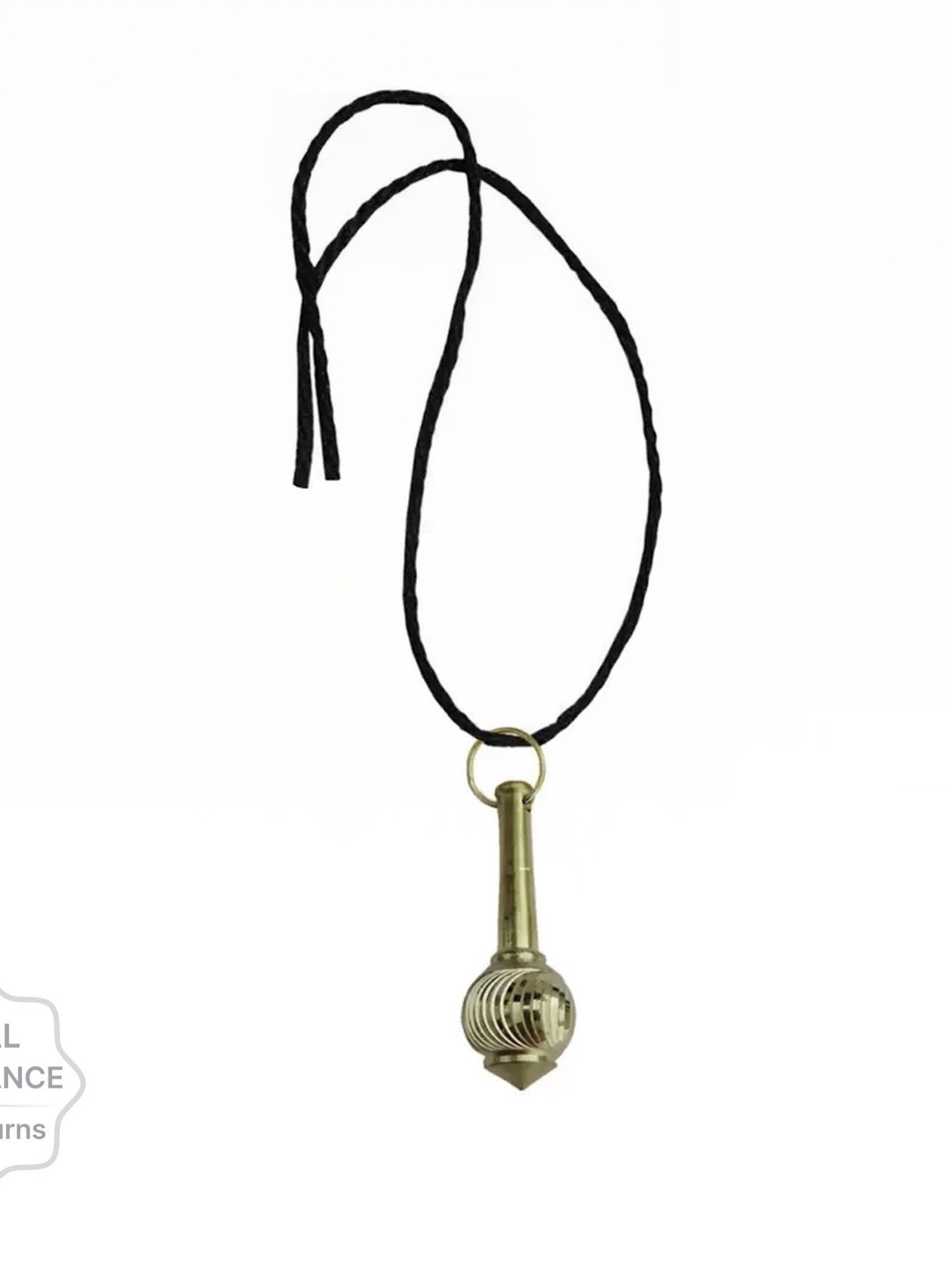 Vivity Unisex Gold Gada Pendant With Chain