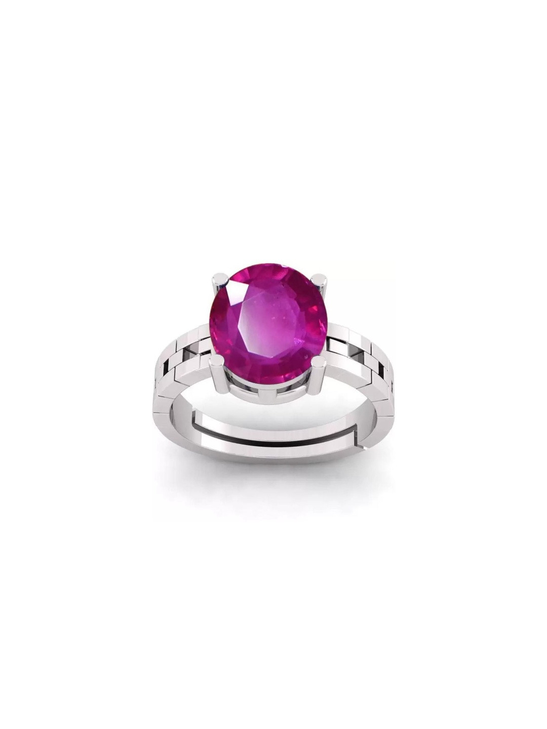 elitemart Unisex Brass Ruby Finger Ring