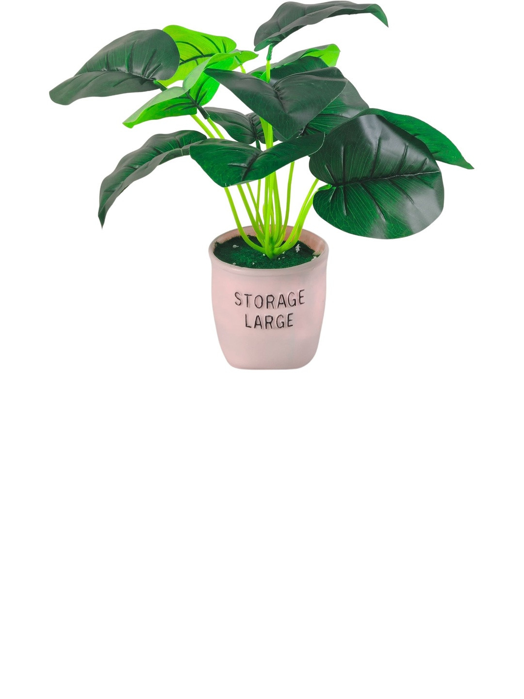 Dekorly Green Plastic Money Plant Artificial Flowers & Plants With Pot