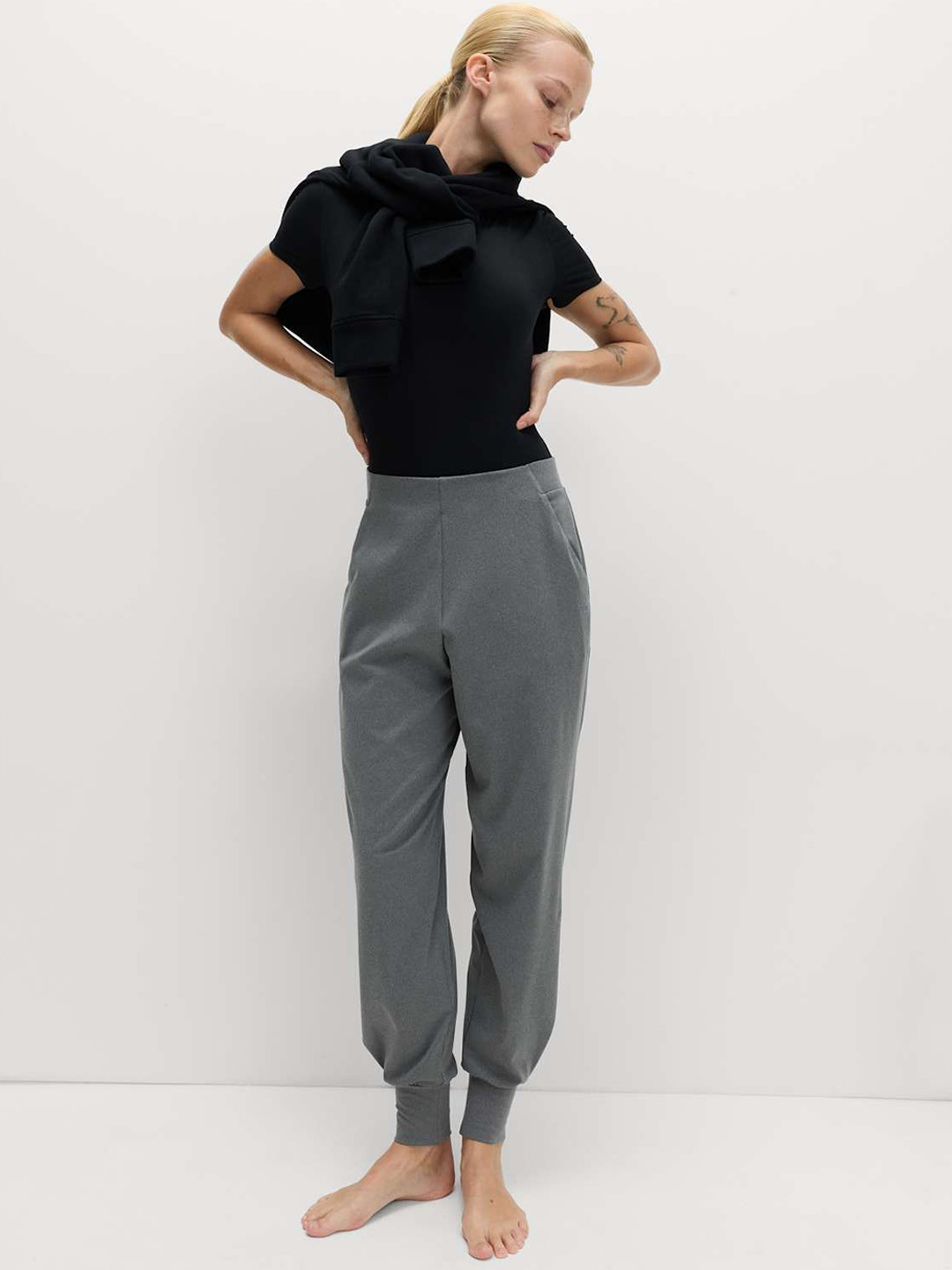 Marks & Spencer Women Go Balance High Waisted Tapered-Fit Joggers