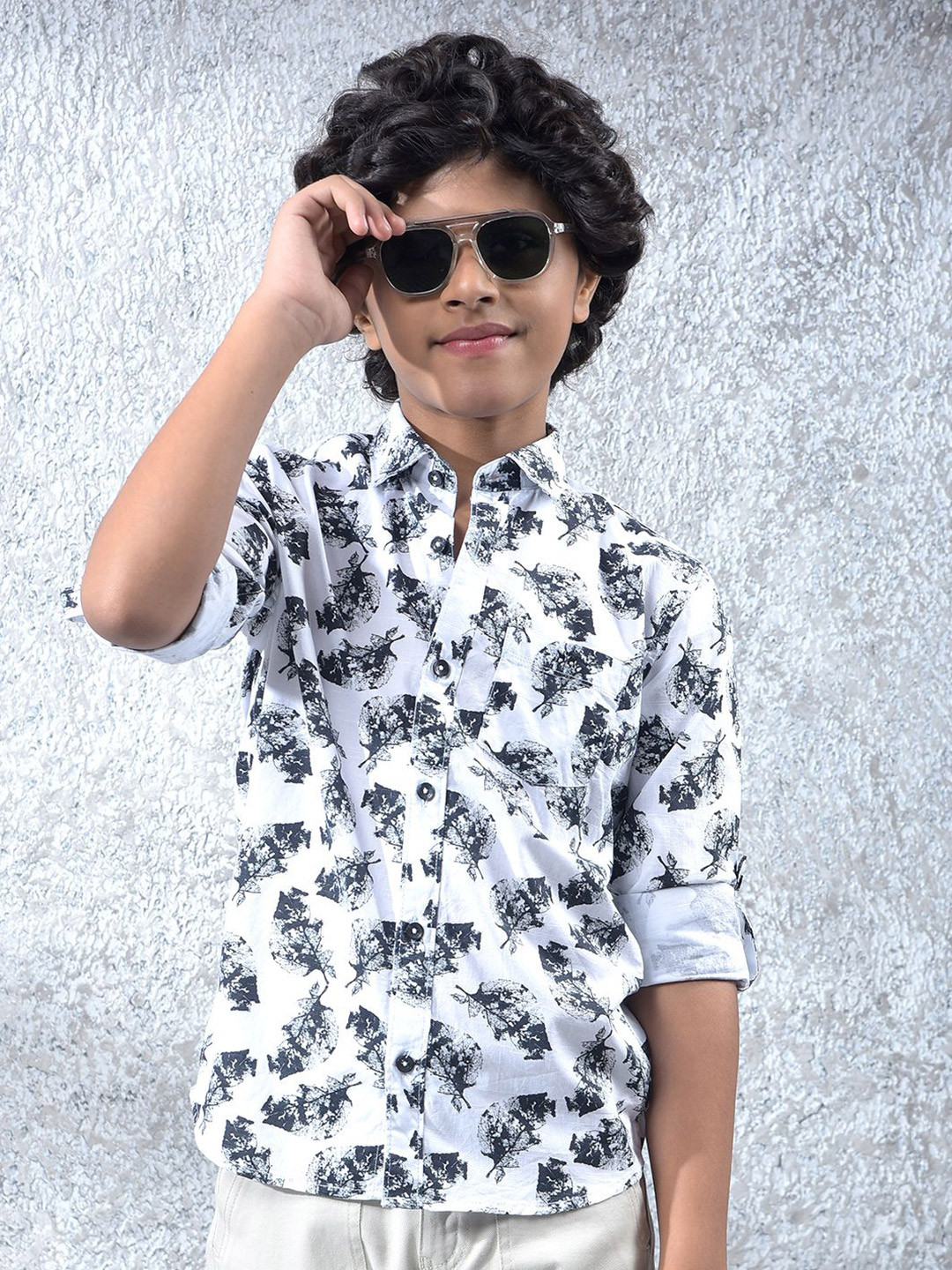 Crimsoune Club Boys Abstract Printed Shirts