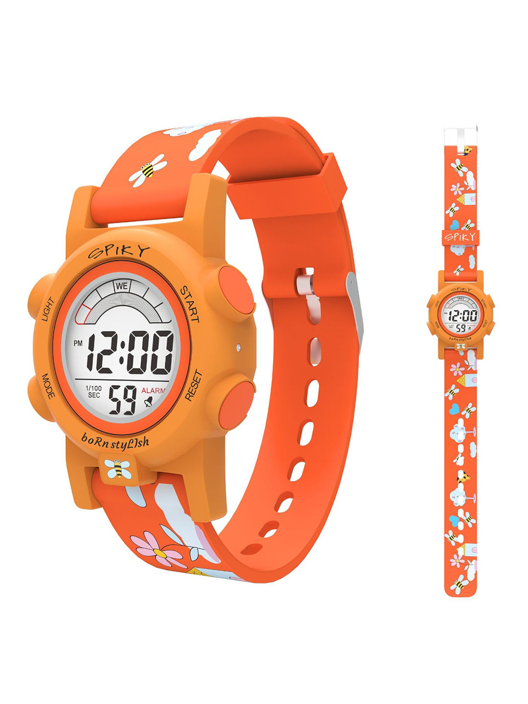 Spiky Girls Dial & Straps Digital Multi Function Automatic Watch SPKEVA41_C4_ORG
