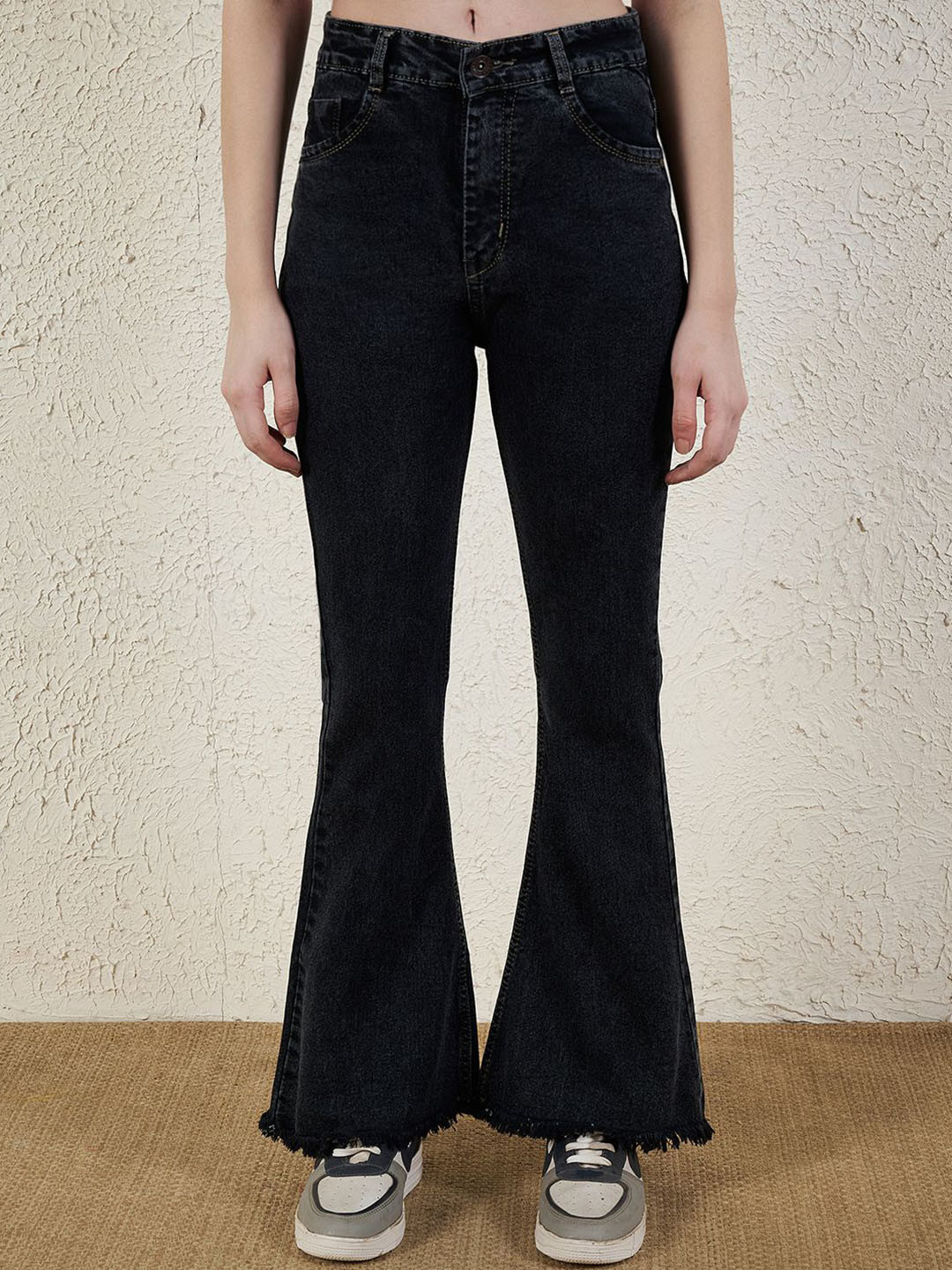 R.Code by The Roadster Life Co. Women Frisky Bootcut High-Rise Stretchable Jeans