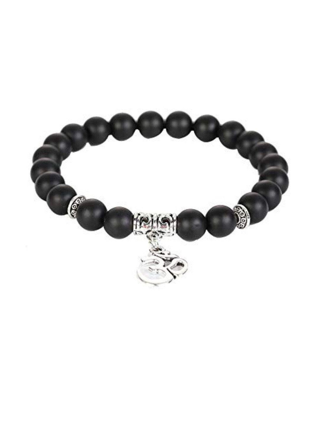Sukhad Unisex Artificial Beads Slip-On Charm Bracelet