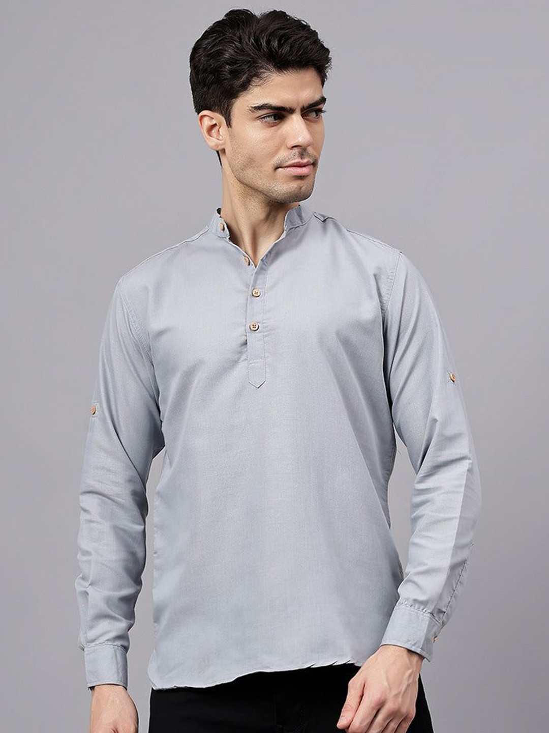 MOHINI CREATION Men Solid mandarin Collar Kurta