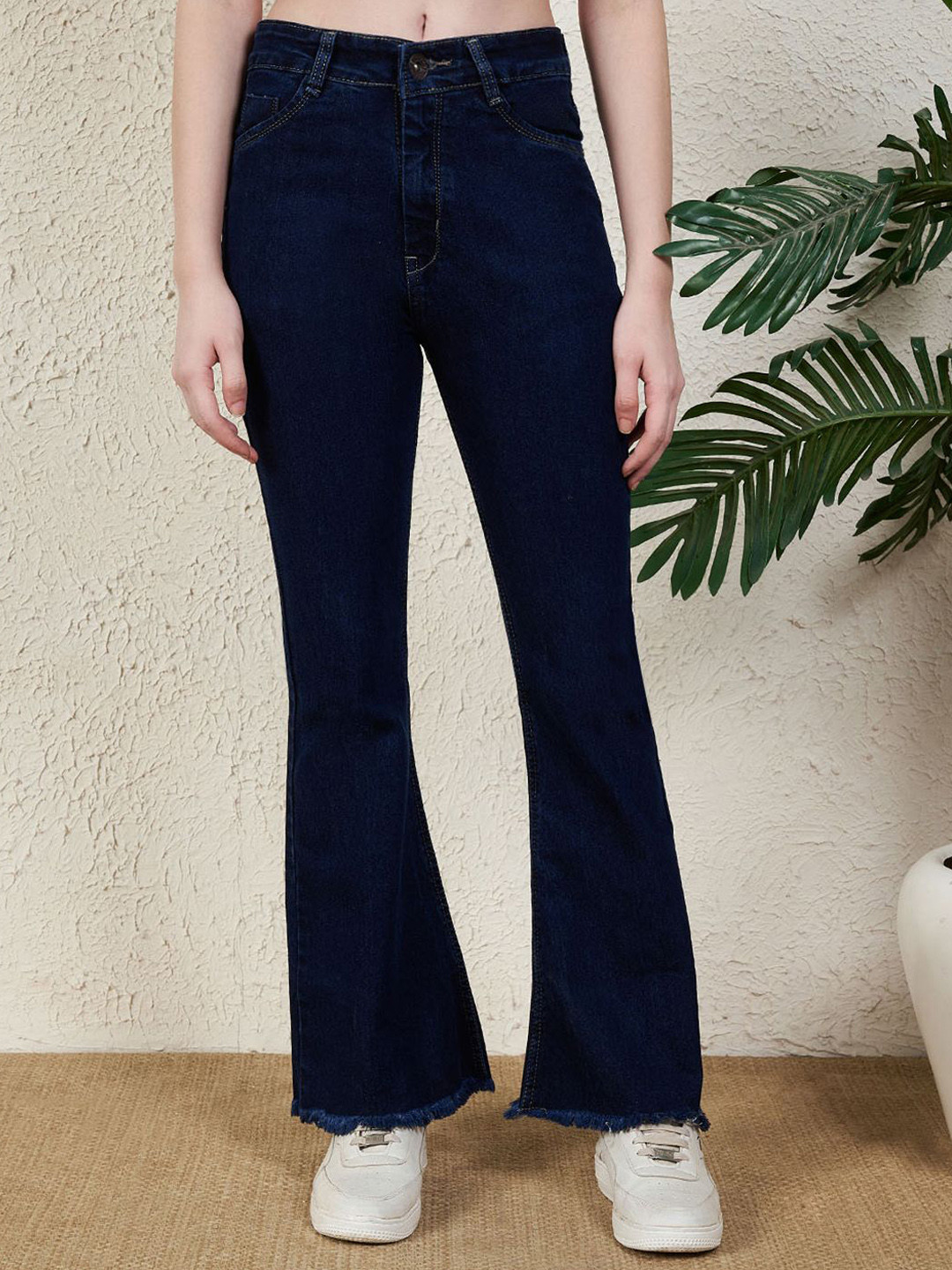R.Code by The Roadster Life Co. Women Frisky Bootcut High-Rise Stretchable Jeans