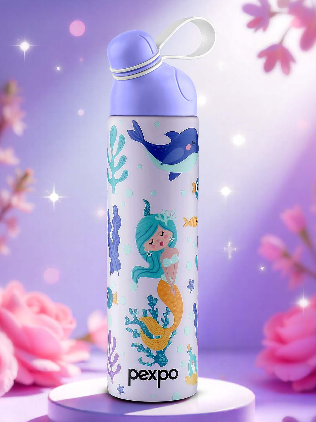 Pexpo PXP 1063 BZPPR Conversational Stainless Steel Double Wall Vacuum Flask - 470ml