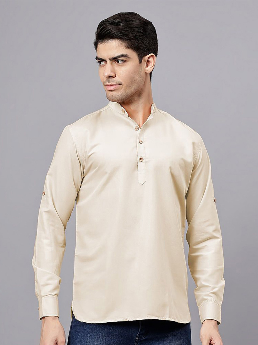 Sumit online Men Solid Daily Cotton Straight Kurta